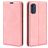 Mobigear Retro Slim Motorola Moto E32 Cover a libro portafoglio - Rosa