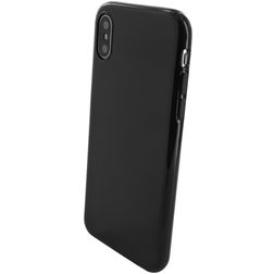 Mobiparts Classic iPhone XS TPU flexible Carcasa - Negro