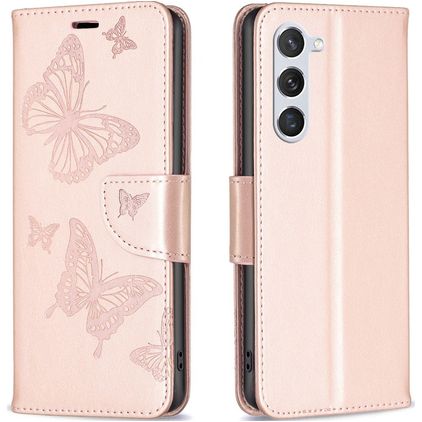 Mobigear Butterfly Samsung Galaxy S23 Wallet case - Rose Gold