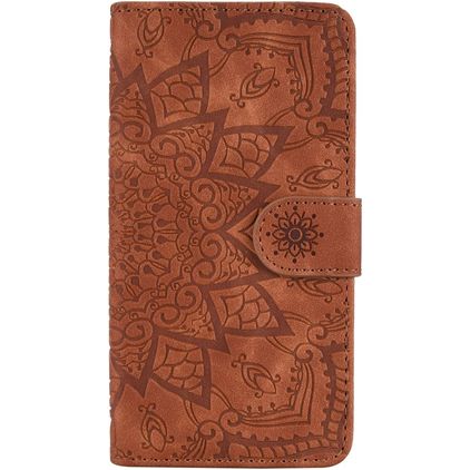 Mobigear Mandala iPhone 11 Pro Max Wallet case - Brown