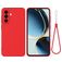 Mobigear Rubber Touch Samsung Galaxy A56 Silicone Capa traseira - Vermelho