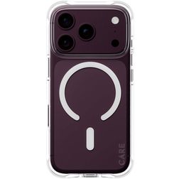 CARE by PanzerGlass Fashionable iPhone 18 Pro MagSafe Fleksibel TPU Bagsidecover - Gennemsigtig / Hvid