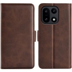 Mobigear Slim Magnet OnePlus 15 Etui z klapką typu portfel - Brązowy