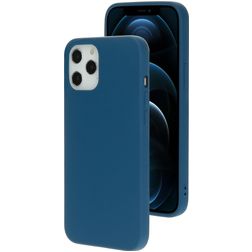 Mobiparts iPhone 12 Pro Max Silikon Etui plecki - Blueberry Blue