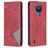 Mobigear Rhombus Slim Nokia 1.4 Lompakkokotelo - Punainen