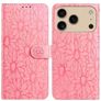 Mobigear Flowers iPhone 17 Pro Max Wallet case - Pink