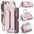 CaseMe C36 iPhone 17e Plånboksfodral med sedelfack - Rosa