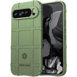 Mobigear Rugged Shield Google Pixel 9 Pro Elastyczne TPU Etui plecki Wstrząsoodporne - Zielony