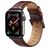 Mobigear Bologna Correa Cuero Cierre de hebilla para Apple Watch - 49/46/45/44 mm - Marrón