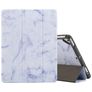 Mobigear Tri-Fold Marble iPad 5 (2017) Capa livro + Suporte para caneta stylus - Roxo