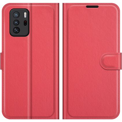 Mobigear Classic POCO X3 GT Wallet case - Red