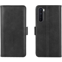 Mobigear Slim Magnet OnePlus Nord Cover a libro portafoglio - Nero