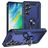 Mobigear Armor ring Samsung Galaxy S24 FE Funda Plástico rígido Carcasa Antigolpes con anillo - Azul