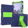 Mobigear ShieldStand Samsung Galaxy Tab A8 10.5 (2021) Capa Plástico rígido / Silicone Capa traseira + Suporte - Azul / Verde