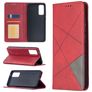 Mobigear Rhombus Slim Samsung Galaxy S20 FE Wallet case - Red