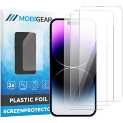 Mobigear iPhone 14 Pro Ochrona ekranu Folia - Kompatybilna z etui (3 szt.)