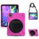 Mobigear SureGrip XGuard iPad Pro 12,9 polegadas (2018) Capa Plástico rígido / Silicone Capa traseira + Suporte para caneta stylus + Alça de ombro + Suporte - Rosa