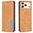 Mobigear Rhombus Slim iPhone 17 Pro Max Funda tipo libro - Coñac