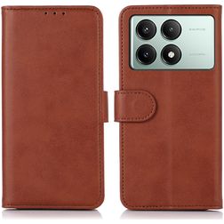 Mobigear Wallet POCO X6 Pro Capa livro Carteira - Castanho