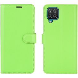 Mobigear Classic Samsung Galaxy A12 Funda tipo libro Cartera - Verde