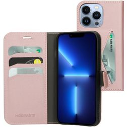 Mobiparts Classic Wallet iPhone 13 Pro Plånboksfodral med sedelfack - Rosa