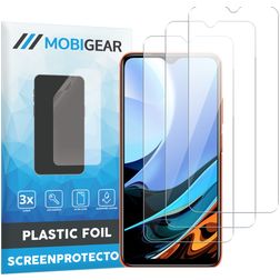 Mobigear Xiaomi Redmi 9T Skärmskydd Skyddsfilm - Skalvänligt (3-pack)