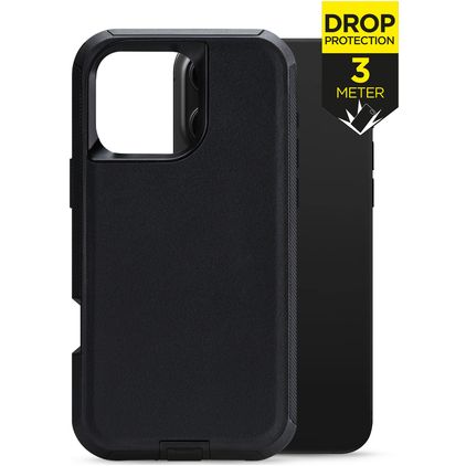 Mobilize Defender iPhone 16 Pro Max Plástico rígido Capa traseira Antichoque - Preto