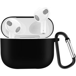 Mobigear Classic Apple AirPods 3 Suojakotelo Joustava Silikoni - Musta