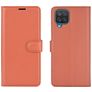 Mobigear Classic Samsung Galaxy A12 Cover a libro portafoglio - Cognac