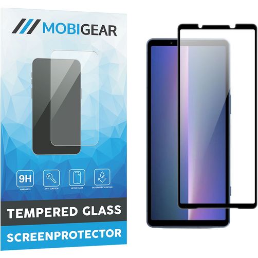 Mobigear Premium Sony Xperia 5 V Tempered Glass Screen Protector - Case Friendly - Black