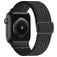 Mobigear W Texture Nylon Apple Watch Urrem Elastisk rem - 42/41/40/38 mm - Sort