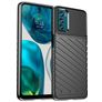Mobigear Groove Motorola Moto G42 Elastyczne TPU Etui plecki - Czarny