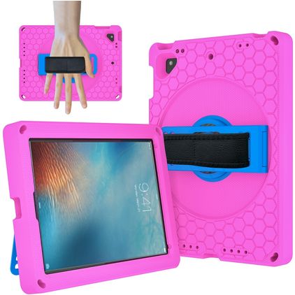 Mobigear Ruggedized iPad Air 2 (2014) Pianka EVA Etui plecki + Podstawka - Różowy