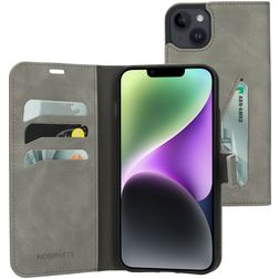 Mobiparts Classic Wallet iPhone 14 Plus Capa livro Carteira - Granite Grey