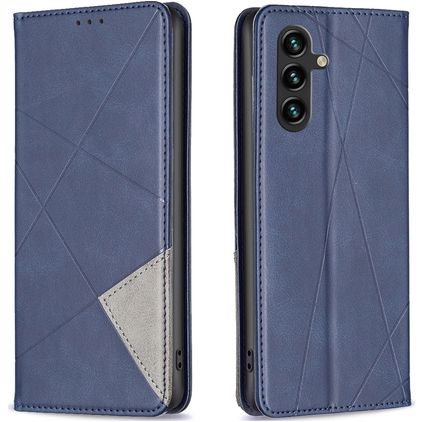 Mobigear Rhombus Slim Samsung Galaxy A35 Lompakkokotelo - Sininen