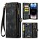 CaseMe 008 iPhone 15 Pro Case Detachable 2-in-1 Wallet Case Wallet - Black