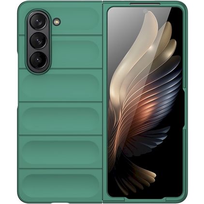 Mobigear Bumpy Samsung Galaxy Z Fold 5 TPU flessibile Back cover - Verde