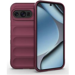 Mobigear Bumpy Google Pixel 10 Pro Flexibilní TPU Zadní kryt - Wine Red