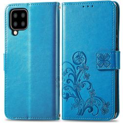 Mobigear Clover Samsung Galaxy A22 5G Lompakkokotelo + Setelitasku - Sininen