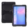 Xccess Survivor Essential Samsung Galaxy Tab S10 FE Case Plastic / Silicone Back cover + Stand - Black