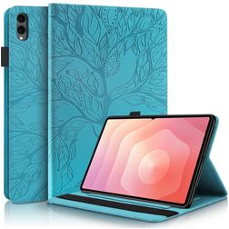 Mobigear Tree Samsung Galaxy Tab S11 Ultra Funda tipo libro + Portalápices - Azul