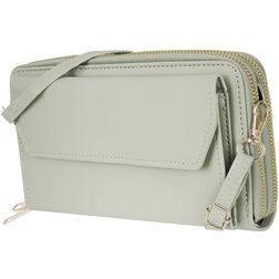 Antonio Fonzo Crossbody Clutch Borsetta porta cellulare - Large - Verde