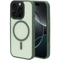 Mobiparts Hardcover iPhone 16 Pro MagSafe Hårdt Bagsidecover - Satin Green
