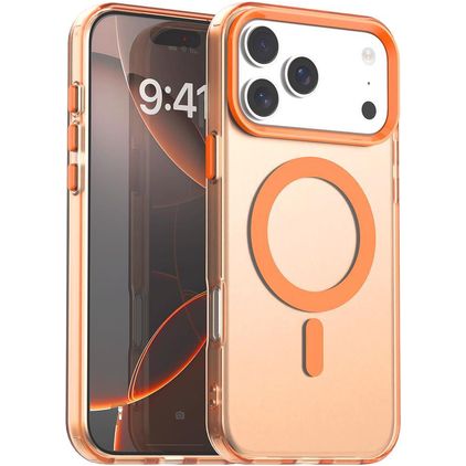 Mobigear Shockproof iPhone 17 Pro Max MagSafe Hardcase Back cover - Arancione