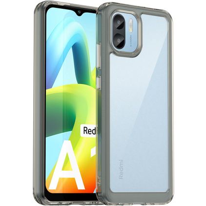 Mobigear Crystal Xiaomi Redmi A1 4G Plástico rígido Capa traseira Antichoque - Transparente / Cinzento