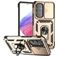 Mobigear Armor Ring Cam Slide Samsung Galaxy A54 Hardcase Back cover Antiurto con anello e copriobiettivo scorrevole - Oro