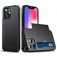 Mobigear Card iPhone 13 Pro Hard Case Back cover Shockproof with Card Holder - Black