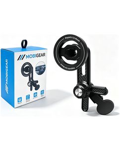 Mobigear MagSafe Mobilhållare för bil Instrumentbräda Magnetfäste Universell - Svart