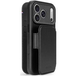 Decoded Detachable Wallet iPhone 18 Pro MagSafe Funda Piel auténtica Funda tipo libro 2 en 1 con carcasa extraíble Cartera - Negro