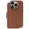 Decoded Detachable Wallet iPhone 16 Pro MagSafe Capa Pele genuína Capa livro 2 em 1 com capa traseira amovível Carteira - Tan